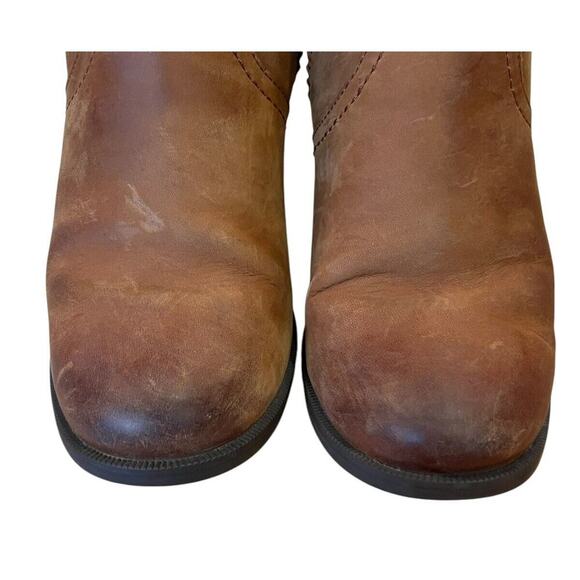 Teva Foxy Womens Ankle Boots Brown Leather Distressed Harness Zip Shoe Size 6.5 - Picture 3 of 9